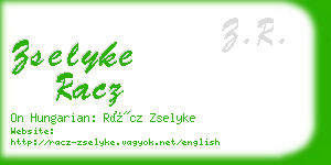 zselyke racz business card